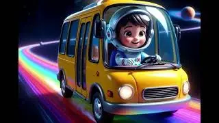 🚀Wheels on the Bus Space Version | Cartoon Bus Song | Kids Rhymes Animation | Space Songs for Kids