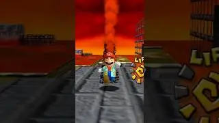 Sunshine Mario burns his Butt in SM64  #supermario #nintendo #mario #shorts #sm64 #funny #comedy