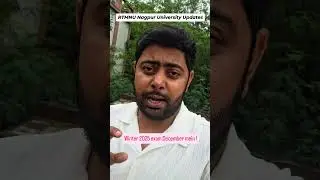 winter 2025 ki exam December mein ! rtmnu nagpur university
