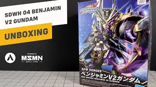 Benjamin V2 Gundam Unboxing | Model Kit Unboxing | SD World Heroes Benjamin V2 Gundam Unboxing