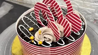 Red chocolate cake, half KG \ chocolate cake tutorial #Viral