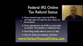Federal IRS Online Tax Refund Status for 2012, 2013