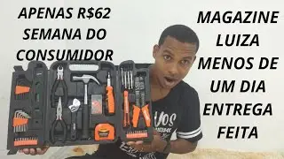 COMPREI kit ferramentas na Magazine Luiza por R$62!!! com entrega mais r&aacute;pida do Brasil.