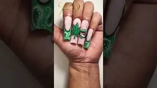420 nails | green nails | #nail #naillover #nailart #instanails #nailtutorial #naildesigns #nails