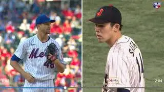 Japanese Super Star Pitcher Roki Sasaki Chiba Lotte Marines 21 years of age just like Jacob DeGrom