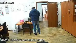 SSDCAM AHD видеокамера АН - 758 1.1Мп, 1/4'' OV9712 CMOS, объектив 2.8мм, фиксированный