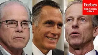 John Thune Honors Careers Of Mitt Romney And Mike Braun Who Are Both Leaving The Senate