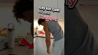Gdy kot zje kreatynę! Pamiętaj 5gram nie więcej.. #sport #motywacja #trening