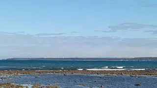 Satisfying beach view with relaxing sound waves..☺️