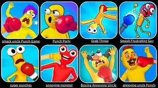 Annoying Uncle Punch Game, Annoying Monster, Smack Uncle Punch Game, Grab Throw...