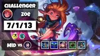 Zoe 11.14 Gameplay Challenger S11 Mid (7/1/13) - KOREAN