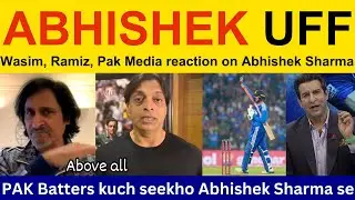 Pak media getting fan of ABHISHEK Sharma sixes today | Pak react Ind vs NZ 1st T20I highlights