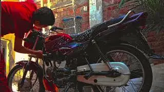 WASHING🌊💯| My BIKE HONDA👍🤍| Talha Tech official |