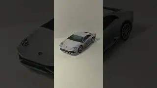 How to make a paper model of a Lamborghini Huracan #car #shorts