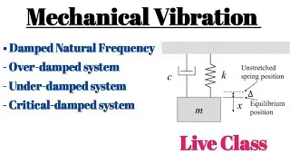Damped Natural frequency ll Over-damped system ll Under-damped system ll Critical-damped system