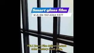PDLC Smart Film: Instant Privacy & UV Block!  #pdlc #interiormaster #opulentinteriors #machine