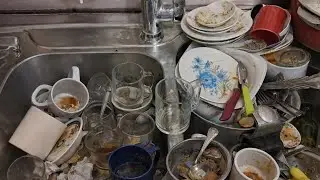 From Dirty to Clean | Peaceful Dishwashing ASMR | Gentle Dishwashing Moments