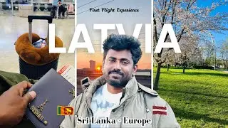 First Flight Experience ✈️| ලංකාවෙන් 🇱🇰 යුරෝපයට 🇪🇺 From Sri Lanka to Latvia My Journey | Vlog 1 🥰