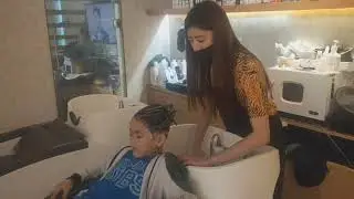 Fun-Kids Hair Washing at salon for the first time