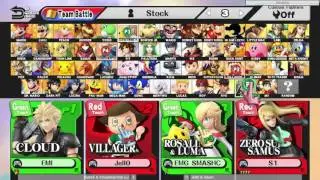 RR2 Wii U - EMG Nate$ SmashCentral VS Jell0 & Adam - Doubles
