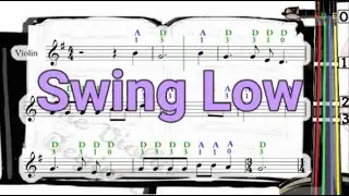 Swing Low | Violin SHEET MUSIC [With Fingerings] [Level 2]