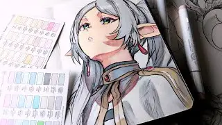 FRIEREN DRAWING WITH ALCOHOL MARKAR
