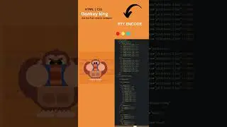 Creating a Donkey Cartoon with HTML, CSS, and JavaScript #shorts
