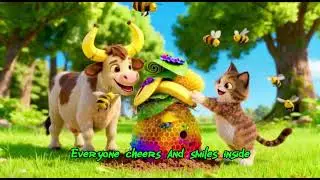 Let's Build the Beehive Together | Bananacow & Kitten Nursery Rhyme | Kids Song 一起蓋蜂房 | 兒童歌曲