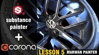 Texturing A Tire With Substance Painter And Render It With Corona Lesson_5