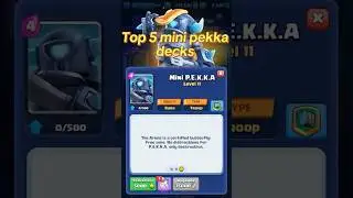 5 лучших мини-колод Пекки для всех арен #clashroyale #deckbuilder #meta #jynxzi #cr #clash #gaming