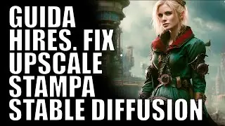 Guida HIRES. FIX e UPSCALE per STAMPA con STABLE DIFFUSION // WebUI // chaiNNer // Topaz Gigapixel