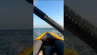 Paddling Itiwit X100 inflatable kayak off the coast in Djibouti - kayaking in Africa