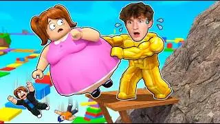 Can We Beat These 2 Player Obbys While FAT?