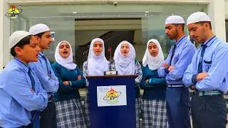 Students in General Assembly at SRM Welkin Hr Sec School Sopore.