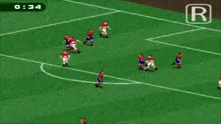 FIFA : Road to World Cup 98 (SNES):  Barcelona vs Manchester United