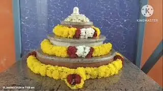 Margazhi -Day 29 Flower Decoration.மார்கழி- 29 ம் நாள் சிறப்பு மலர் அலங்காரம்.