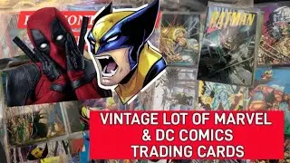 LOT OF MARVEL & DC Comic Cards #Marvel #DCComics #TradingCards #Wolverine #Deadpool #Cards #Vintage