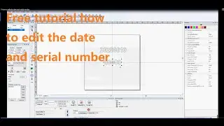Free tutorial how to edit the date and serial number on EZ3 software
