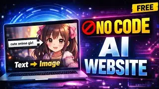🔥 How To Create Your Own Text To Image Website Using AI | ☄️ No Coding | ✅️ Free AI API