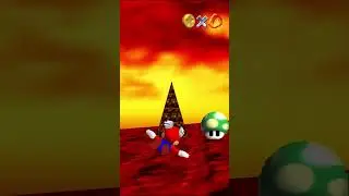 Super Mario 74 - Molten Treasure Chest Inside a Cave Speedrun