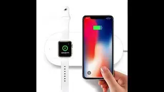 Беспроводная зарядка mini AirPower Wireless Charger 2 в 1
