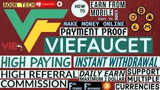 Viefaucet review high paying Instant withdrawal