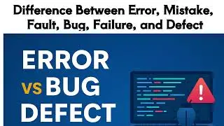 QA Confusion Cleared Error, Bug, Fault & Failure Easy Explain Hindi #testinginhindi #softwaretesting