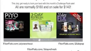 July Challenge Pack Promotion - Beachbody