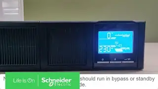 How to Disable Bypass Mode in UPS SRC1KXLI Through the Display | Schneider Electric Support