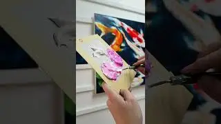 Paint a Koi Pond with me!! #koi #koipond #koiart #painting #paintingprocess