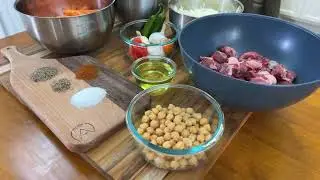 Traditional Uzbek plov, how to cook,  recipe pilof, pilaf, cast iron lamb . Delicious rice on fire.