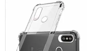 Unboxing Redmi note6 pro transparent back cover/jkobi mi note6 pro silicone black cover
