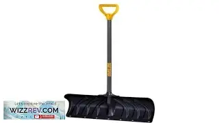Snow Shovel Strong Poly D Grip Steel Handle 38.3 in. Plastic Sturdy Poly