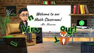 Google Classroom Slide Template for Math Online School